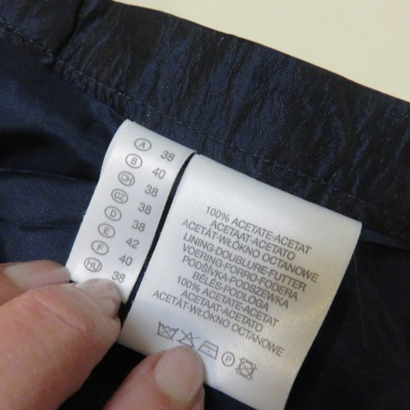 YOUR 6TH SENSE MAXI SKIRT  ** blue taffeta**SZ  12 - Picture 6 of 7